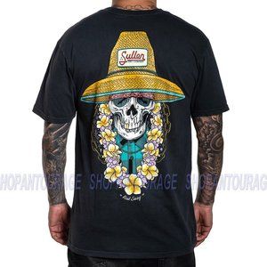 Sullen Rest Easy Navy SCM3514 New Short Sleeve Graphic Tattoo T-shirt For Men